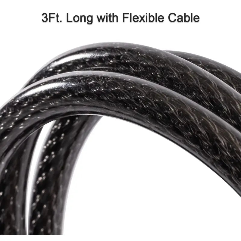 Heavy Duty Multi-Purpose Plastic Combination Lock for Helmet, Bicycles, and More