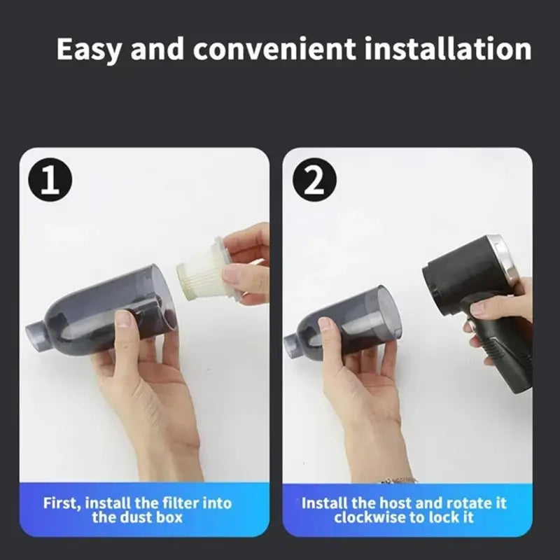 3 in 1 Mini Car Vacuum  Wireless, Rechargeable, Blower & Dust Cleaner for Car, Home & Keyboard